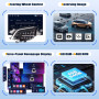 Autoradio Android 13 Carplay 4+64G pour Mercedes Benz CLK/GLK W209 W203 2005-2009, écran tactile 9" avec Android Auto Bluetooth 