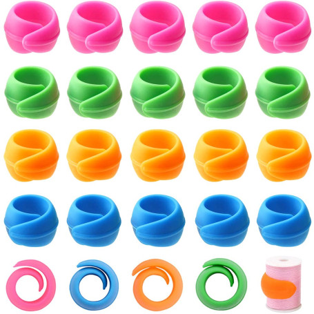 YMDZ 24 Pcs Pince à Bobine Hugger de Bobine de Fil Coudre Pince Porte Canette pour Bobine de Fil de Machine à Coudre et à Broder