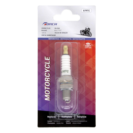 TORCH A7RTC Bougie d'allumage Remplacer pour NGK 4549 CR7HSA 4629/C7HSA Bougie d'allumage