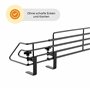Hanseküche Barrière de protection extensible pour cuisinière, 64 à 110 cm, à pincer, sans perçage, passe au lave-vaisselle, régl