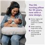 Boppy Coussin d'allaitement – Motif gribouillis rétro crème – Plus Grand Oreiller de Soutien pour l'allaitement et Le biberon – 