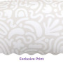 Boppy Coussin d'allaitement – Motif gribouillis rétro crème – Plus Grand Oreiller de Soutien pour l'allaitement et Le biberon – 