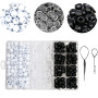 VEGCOO 240 Pcs Perles de Tressage de Cheveux
