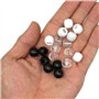 VEGCOO 240 Pcs Perles de Tressage de Cheveux, 2pcs en Plastique Crochet, 3 Couleurs Dreadlock Cheveux Tresse Africaine Perles Cl
