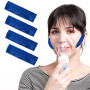Lot de 4 housses de ceinture CPAP - Coussinets de confort CPAP - Coussinets faciaux CPAP - Pour masque d'apnée du sommeil - Sang