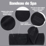 Lavable Bandeau Serre-Tête Scratch Noir Pour S
