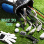 GIAK Golf Club Brush Nettoyeur de cannelure de Golf Golf Accessoire 2PCS Brosse pour Club de Golf et Rainures Brosse à Double Co