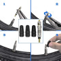 Seringue de Mastic de vélo Tubeless et Outil de Retrait de Valve Presta avec Presta Valve Cores Obus Valve Presta Compatible ave