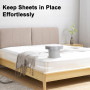 KQLHLHDYZ Durable Lot de 4 attaches d'angle pour draps de lit avec système de verrouillage – Ancrages robustes pour matelas à po