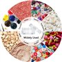 100 pots d'échantillons de voyage en plastique transparent de 5 ml/5 g avec couvercles, étiquettes, spatule, accessoires de maqu
