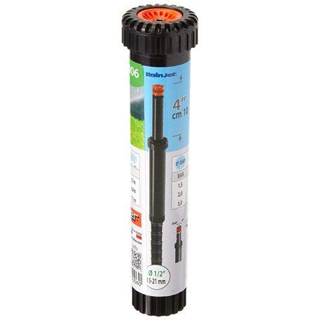 Claber 50945 90006 Arroseur pop-up réglable Noir/orange