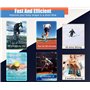 Zhailyn Appareil d'entraînement abdominal EMS - Ceinture musculaire abdominale - Appareil de stimulation électrique - Appareil d