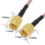 BOOBRIE Adaptateur d'Antenne WiFi Câble SMA Connecteur Coaxial SMA Mâle à SMA Mâle Câble Coaxial RG316 pour Câble d'Antenne Coax
