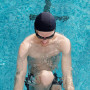 SIOPPKIK 3 Pièces Bonnet de Bain de Couleur Unie Bonnet de Natation en Tissu en Nylon Bonnet de Bain Unisexe Bonnet de Piscine A