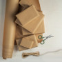 Baxcdyswe Papier Kraft Rouleau, 30cm*30m Cadeau Kraft Rouleau avec 20m de Ficelle, Papier Recyclé Naturel, Kraft Emballage Brun 