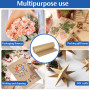 Baxcdyswe Papier Kraft Rouleau, 30cm*30m Cadeau Kraft Rouleau avec 20m de Ficelle, Papier Recyclé Naturel, Kraft Emballage Brun 