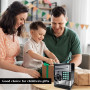 Baxcdyswe Tirelire Enfant Electronique, Tirelire avec Mot de Passe,Tirelire ATM Coffre-Fort, Aspire Automatiquement Les Billets 