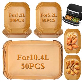 Jomdjmskes 150 Pcs Papier Cuisson Air Fryer