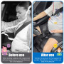 Dunkwckore Ceinture Grossesse Femme Enceinte, Universelle Régulateur Empêche Pincement l'Abdomen, Réglable Confort et Sécurité P