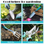 Jomdjmskes 7 Pcs Ensemble d'Outils de Jardinage, Outillage Jardin avec Poignée Antidérapante, Ensemble Cadeau Jardin Résistant R