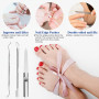 Homshsjhkis 6 Pcs Coupe Ongle Pied, Coupe-Ongles Large Ouverture Doigts Orteils, Epais Tête Inclinée Personnes Âgées Ensemble Co