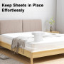 KQLHLHDYZ Durable Lot de 4 attaches d'angle pour draps de lit avec système de verrouillage – Ancrages robustes pour matelas à po