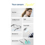 Lunettes audio intelligentes Lunes de sécurité avec protection UV Bluetooth avec haut-parleur, protection UV intérieure/extérieu