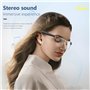 Lunettes audio intelligentes Lunes de sécurité avec protection UV Bluetooth avec haut-parleur, protection UV intérieure/extérieu