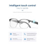 Lunettes audio intelligentes Lunes de sécurité avec protection UV Bluetooth avec haut-parleur, protection UV intérieure/extérieu