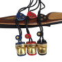 Anneau de pouce de tir à l'arc, languettes de tir à l'arc, anneau de protection du pouce en cuir synthétique avec tôle de laiton