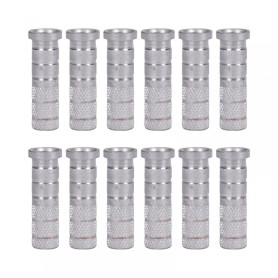 DONGKER Lot de 12 flèches de rechange en aluminium pour tir à l'arc - Pour arbre de flèche de 6