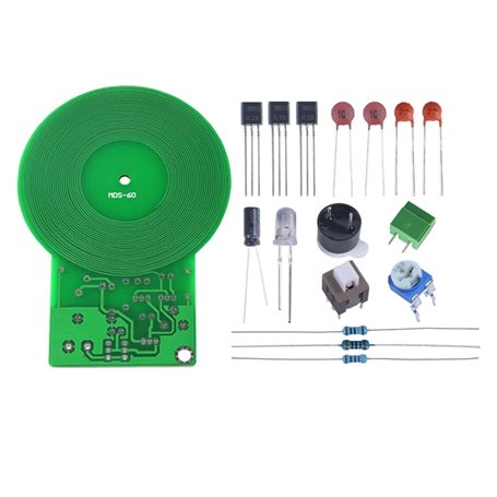 Kit de détecteur de métaux électronique pour la pratique de la soudure DC 3-5 V sans contact pour la pratique de la soudure élec