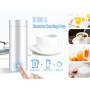 Hitopin Bouilloire de Voyage, 400ml Bouilloire Electrique Portable, Bouilloire en Acier Inoxydable, Bouilloire de Voyageavec Câb