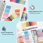 O OLAX 2000 Pièces Marque Page Adhesif, 10 Styles Multicolores Annotation Livre, Postits pour Livres, Étiquettes D'Index Autocol