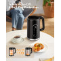 Bouilloire Electrique, 1,7L Contrôle de Temperature Reglable 40-100°C, Bouilloire Inox 2200w Ebullition Rapide Écran Numérique, 