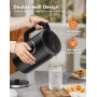 Bouilloire Electrique, 1,7L Contrôle de Temperature Reglable 40-100°C, Bouilloire Inox 2000w Ebullition Rapide Écran Numérique, 