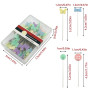 100 Pcs Noeuds Epingles Couturiere Épingles à Quilter Tête Couture Accessoires de Couture Épingles de Couturièr