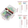 100 Pcs Épingles à tête de Fleur en Forme de Bouton Couturiere Épingles à Quilter Tête Couture Accessoires de p
