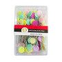 Épingles Couture,100 Pcs Épingles à tête de Fleur en Forme de Bouton Couturiere Épingles à Quilter Tête Couture Accessoires de p