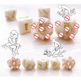 KaMieeg [5 Pcs] Dés Blancs