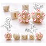 KaMieeg [5 Pcs] Dés Blancs