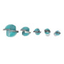 DingGreat 5 Pcs 6mm Tige Routeur Core Box Bits CNC Fraise à Rainure Ronde Outils à Bois 6mm/8mm/10mm/12mm/18mm