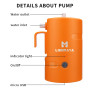 LIEBMAYA Pomme De Douche Portable D'extérieur, Douche de Camping De Douche A Batterie 4400mAh pour Le Camping Familial D'extérie