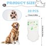 Lot de 20 paires de chaussettes jetables imperméables pour chien pour pattes blessées pour arrêter de lécher, protections de pat