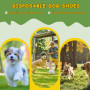 Lot de 20 paires de chaussettes jetables imperméables pour chien pour pattes blessées pour arrêter de lécher, protections de pat