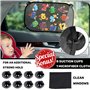 iZoeL Pare Soleil Voiture Bébé Enfant, 2 PCS Pare Brise Vitres Latérales, Motif Chiffres et Lettres, Auto Adhésifs, 8 Ventouses,