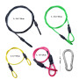 Attache de sécurité pour caméra, lanière de revêtement coloré en Fil d'acier Inoxydable avec Clip Mousqueton à Crochet pour GoPr