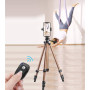 Support de trépied pour iPhone, Pince de Support pour Adaptateur de téléphone Portable avec télécommande pour téléphones de 3,5 