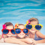 LATERN 6 Pièces Jumbo Lunettes De Soleil en Plastique Coloré Lunettes Jumbo pour Costume De Plage Déguisement Costume Photo Prop