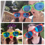 LATERN 6 Pièces Jumbo Lunettes De Soleil en Plastique Coloré Lunettes Jumbo pour Costume De Plage Déguisement Costume Photo Prop